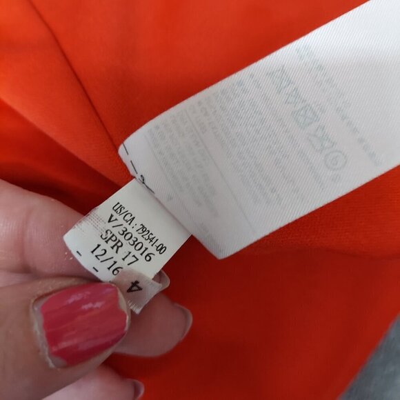 Banana Republic Sleeveless Red Sheath Dress Size 4 Polyester & Spandex Womens - Picture 7 of 7